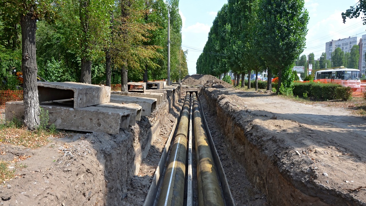 В Воронеже «Квадра» заменила более 800 метров теплосети на улице Остужева